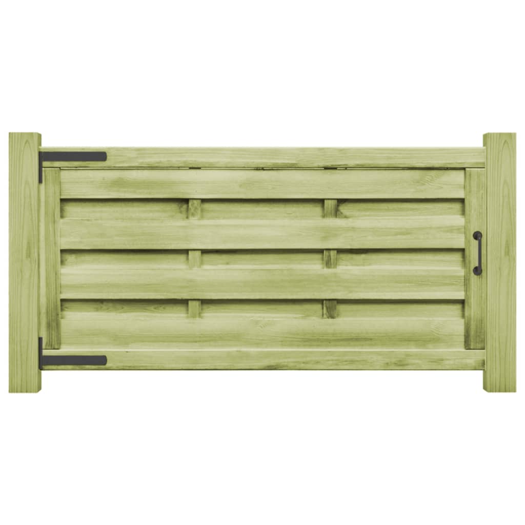 Poorten 2 st 150x75 cm geïmpregneerd grenenhout groen is nu te koop bij PeponiXL, paradijselijk wonen!