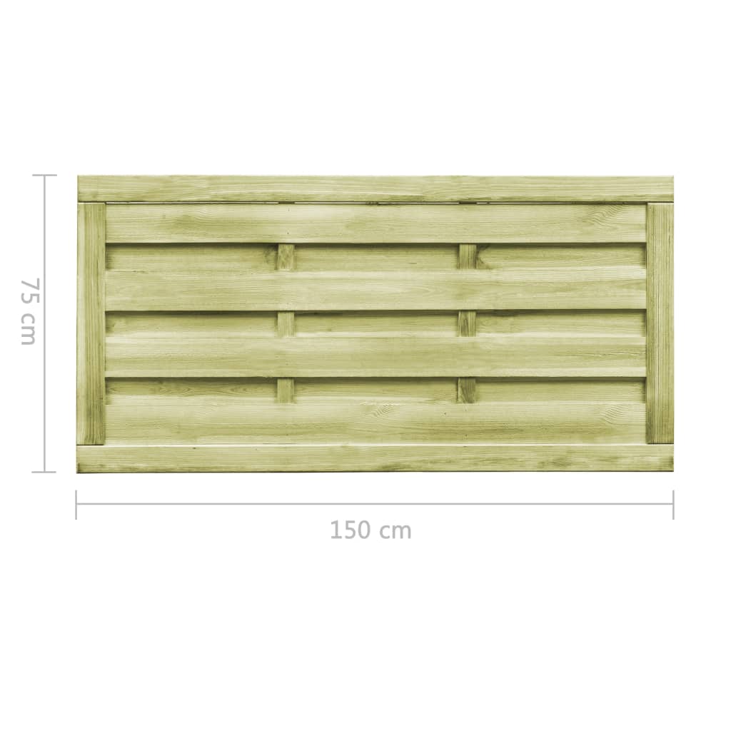 Poorten 2 st 150x75 cm geïmpregneerd grenenhout groen is nu te koop bij PeponiXL, paradijselijk wonen!