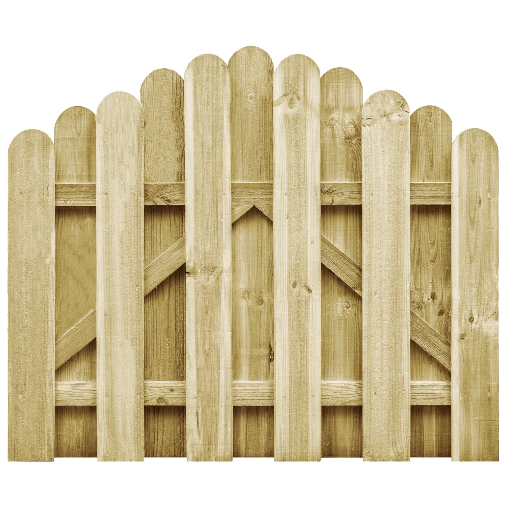 Poort 100x75 cm groen geïmpregneerd grenenhout is nu te koop bij PeponiXL, paradijselijk wonen!