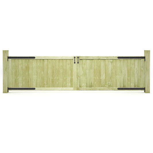 Poorten 2 st 300x75 cm geïmpregneerd grenenhout is nu te koop bij PeponiXL, paradijselijk wonen!