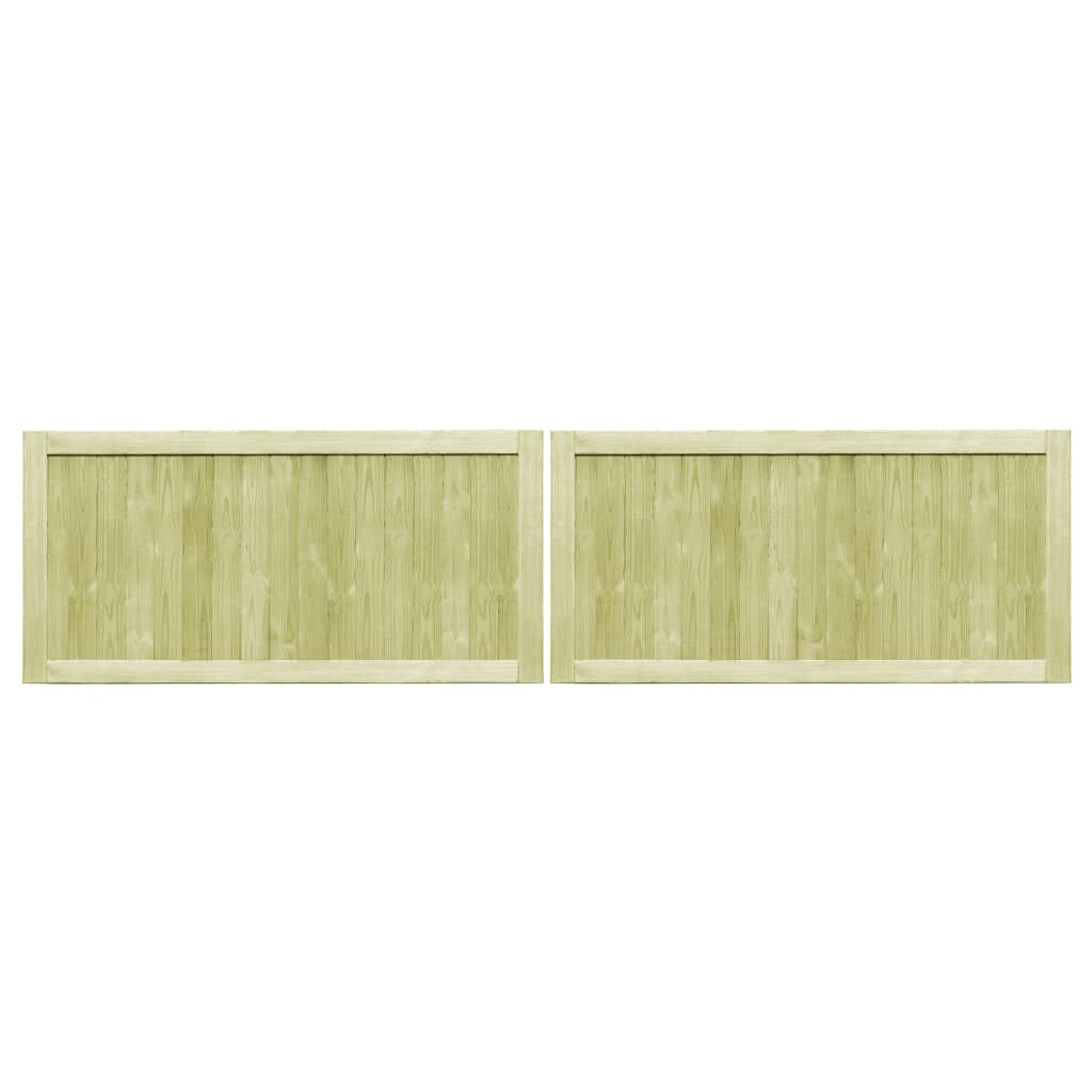 Poorten 2 st 300x75 cm geïmpregneerd grenenhout is nu te koop bij PeponiXL, paradijselijk wonen!
