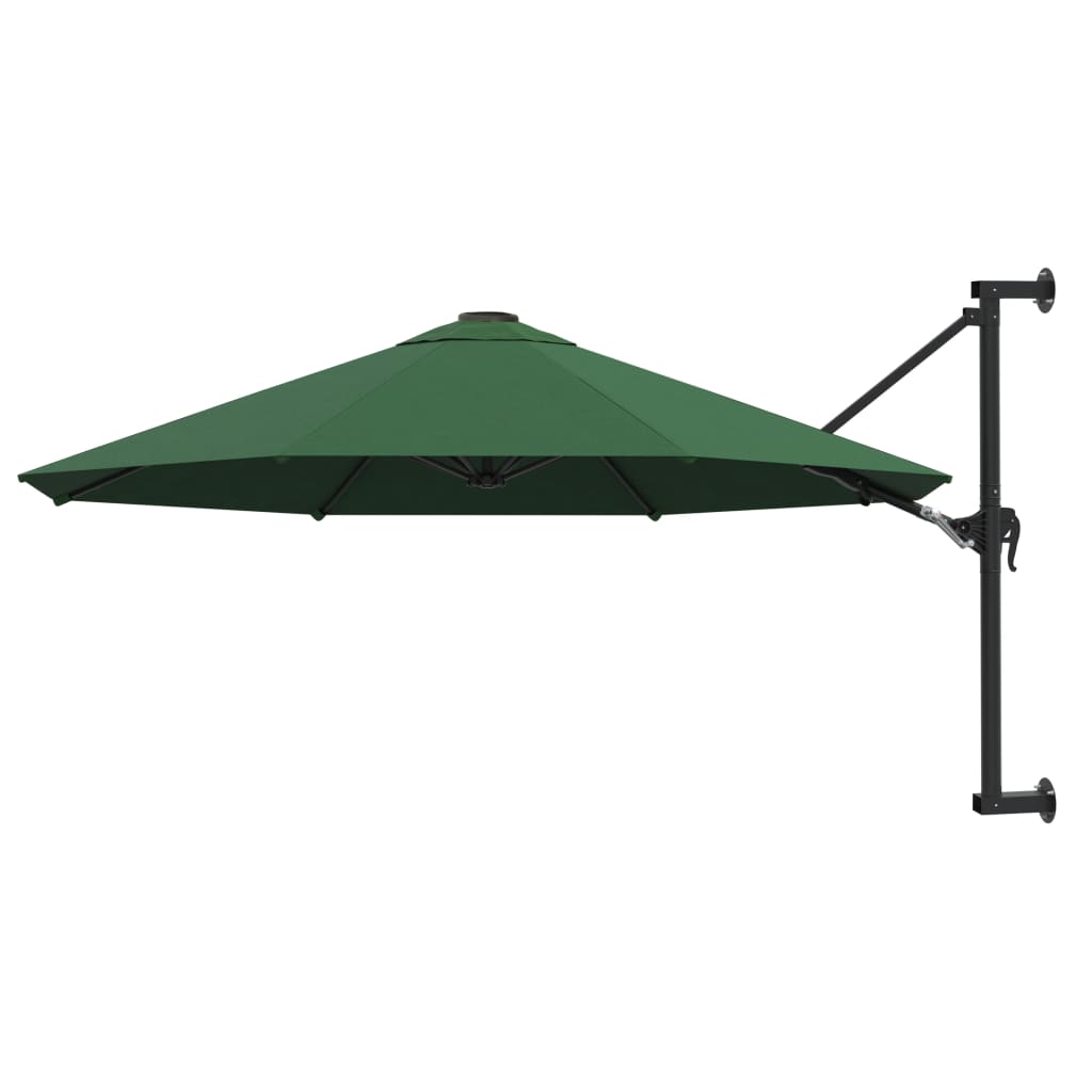 Wandparasol met metalen paal 300 cm groen is nu te koop bij PeponiXL, paradijselijk wonen!