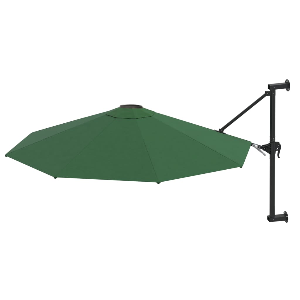 Wandparasol met metalen paal 300 cm groen is nu te koop bij PeponiXL, paradijselijk wonen!