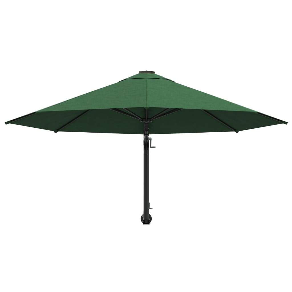 Wandparasol met metalen paal 300 cm groen is nu te koop bij PeponiXL, paradijselijk wonen!