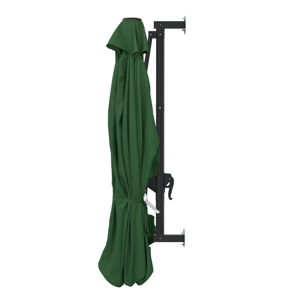 Wandparasol met metalen paal 300 cm groen is nu te koop bij PeponiXL, paradijselijk wonen!