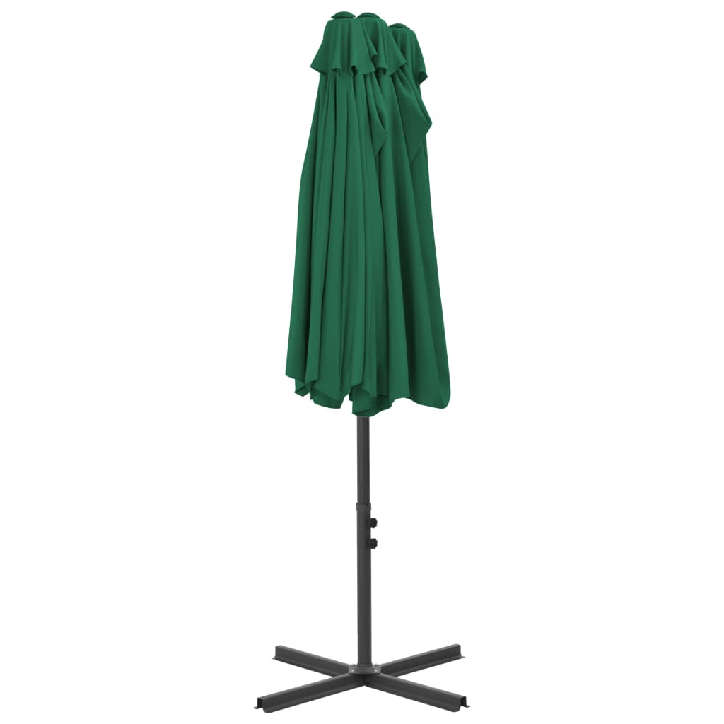 Parasol met aluminium paal 460x270 cm groen is nu te koop bij PeponiXL, paradijselijk wonen!