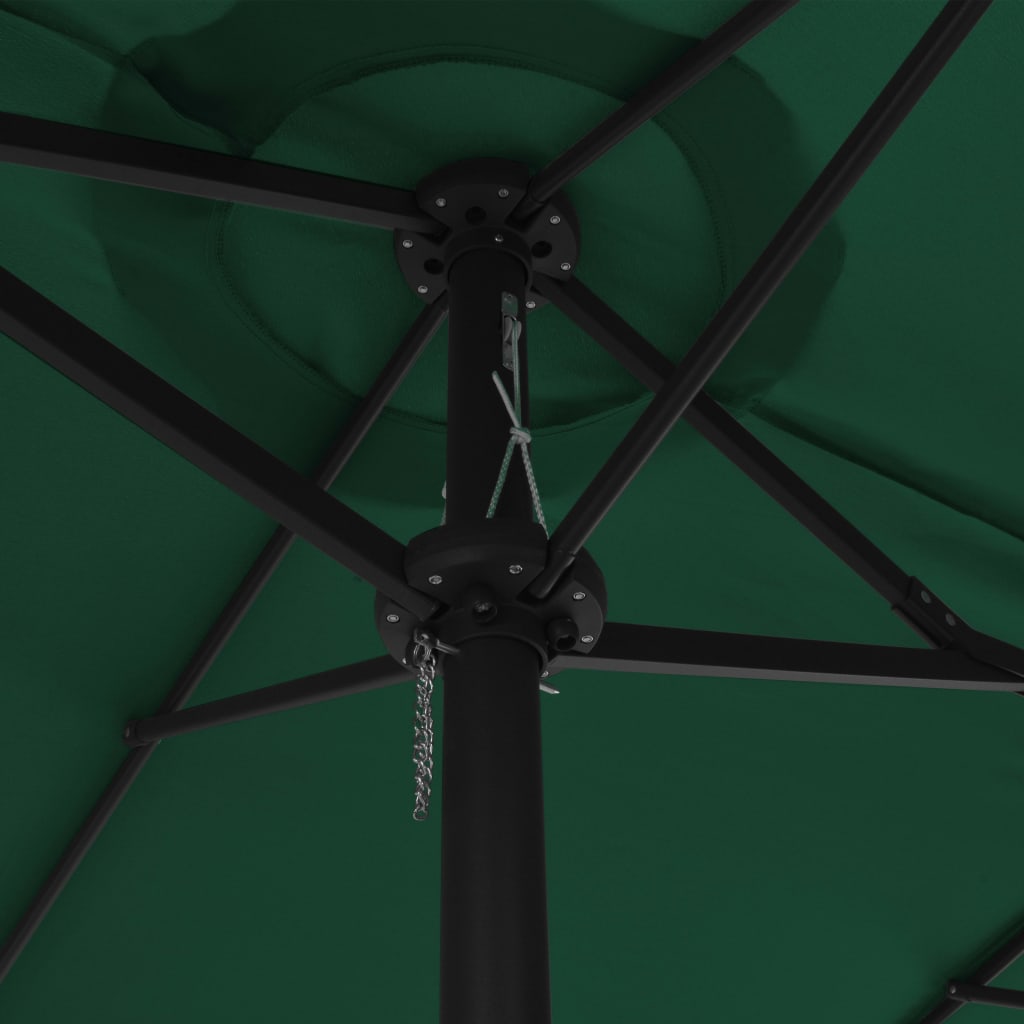 Parasol met aluminium paal 460x270 cm groen is nu te koop bij PeponiXL, paradijselijk wonen!