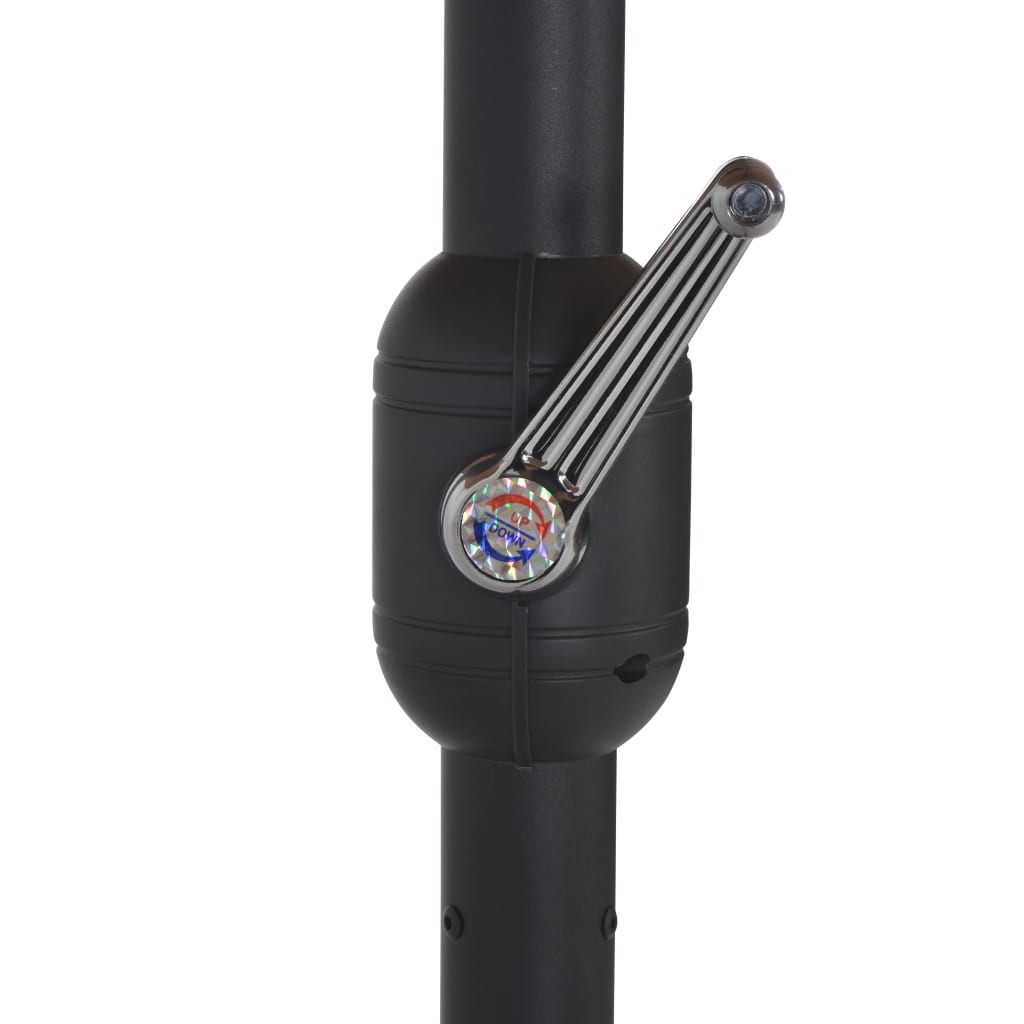 Parasol met aluminium paal 460x270 cm antraciet is nu te koop bij PeponiXL, paradijselijk wonen!