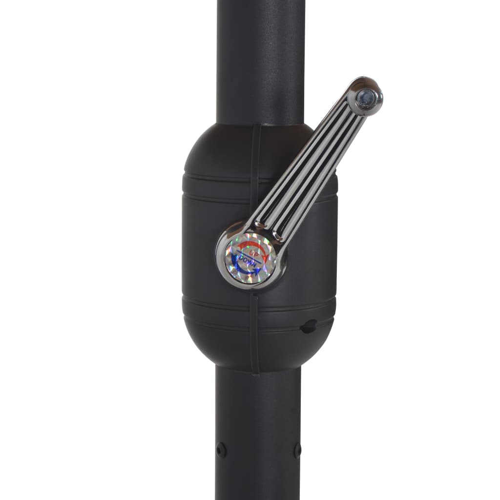 Parasol met aluminium paal 460x270 cm taupe is nu te koop bij PeponiXL, paradijselijk wonen!