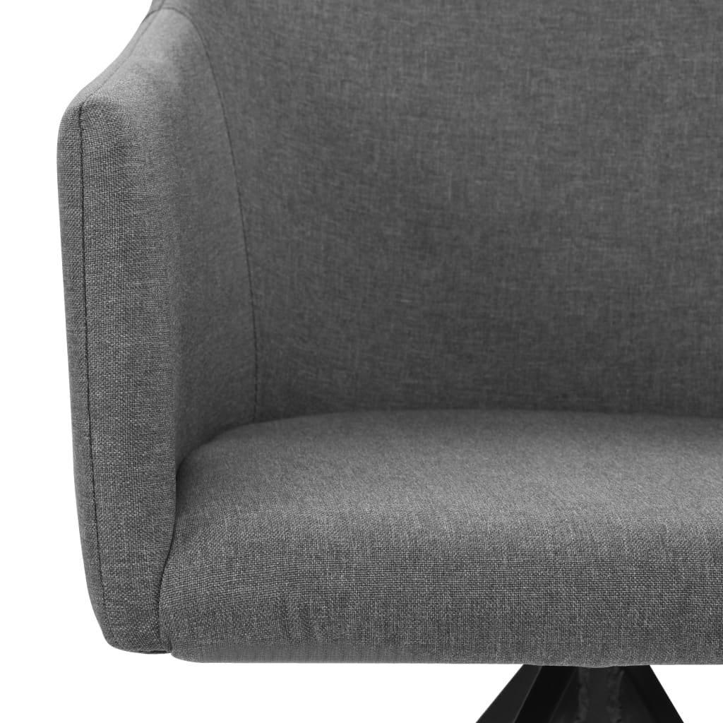 Eetkamerstoelen draaibaar 2 st stof lichtgrijs is nu te koop bij PeponiXL, paradijselijk wonen!