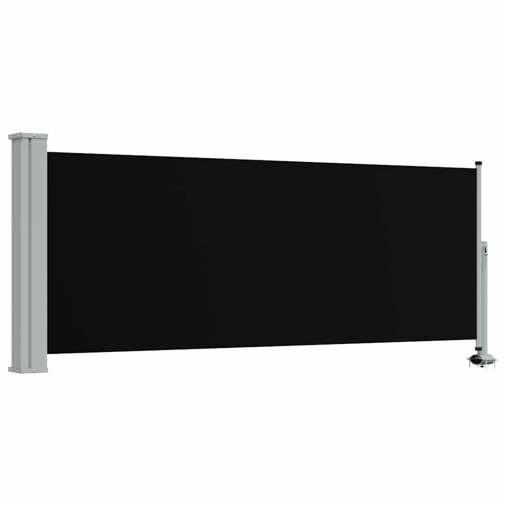 Tuinscherm uittrekbaar 100x300 cm zwart is nu te koop bij PeponiXL, paradijselijk wonen!