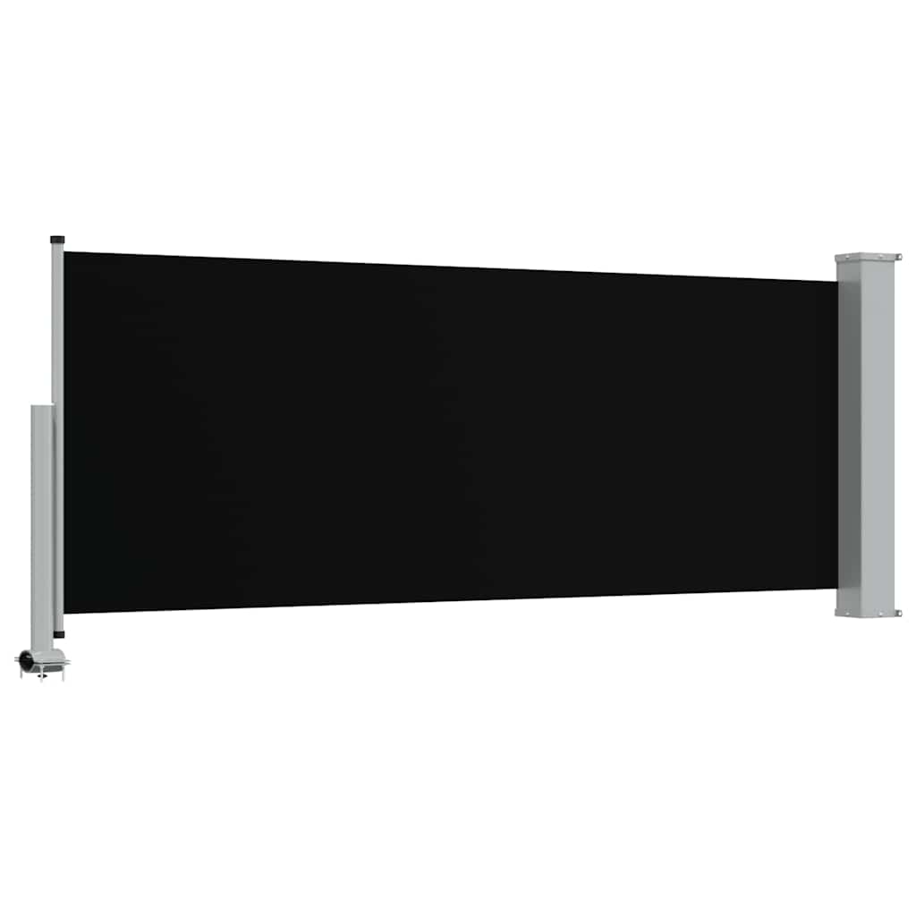 Tuinscherm uittrekbaar 100x300 cm zwart is nu te koop bij PeponiXL, paradijselijk wonen!