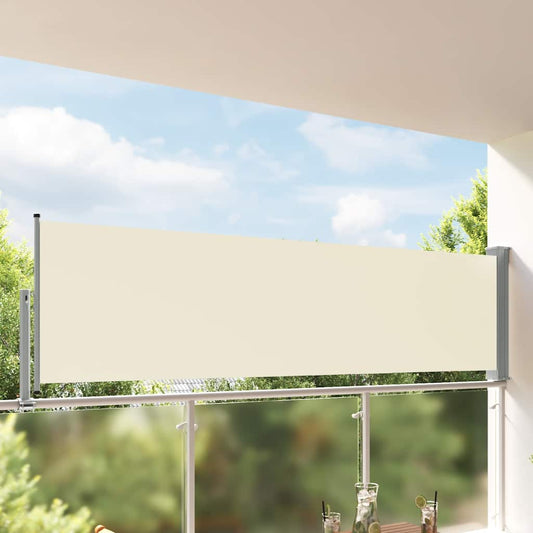 Tuinscherm uittrekbaar 100x300 cm crèmekleurig is nu te koop bij PeponiXL, paradijselijk wonen!