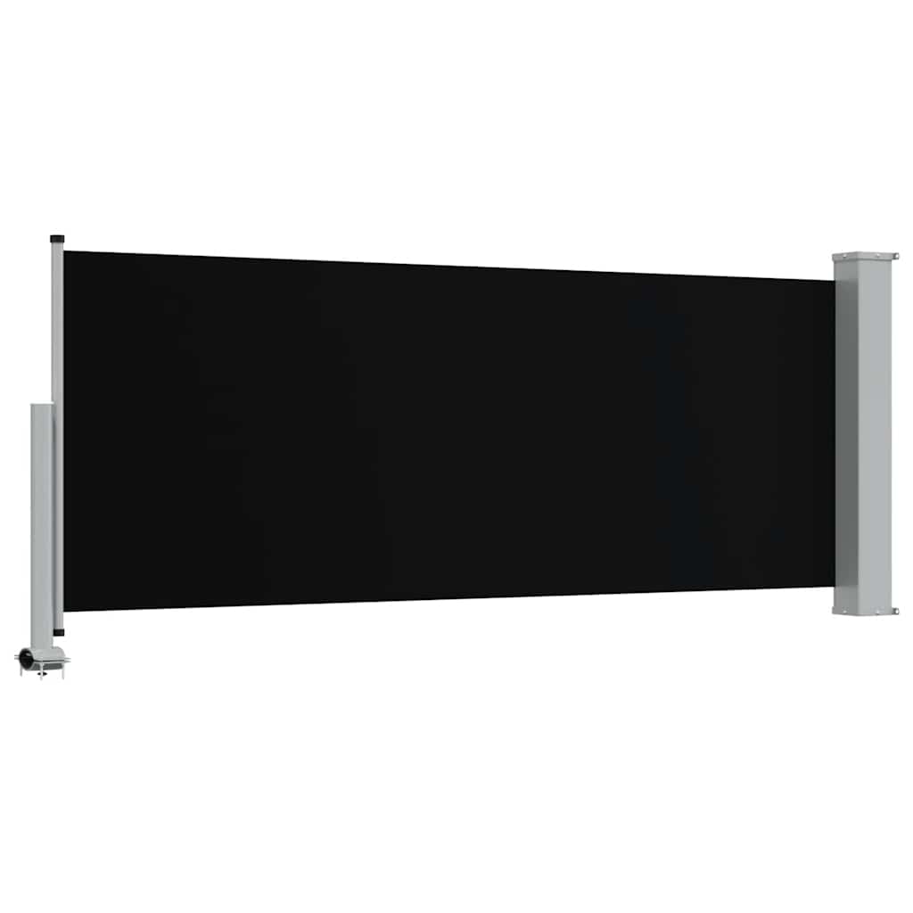 Tuinscherm uittrekbaar 120x300 cm zwart is nu te koop bij PeponiXL, paradijselijk wonen!