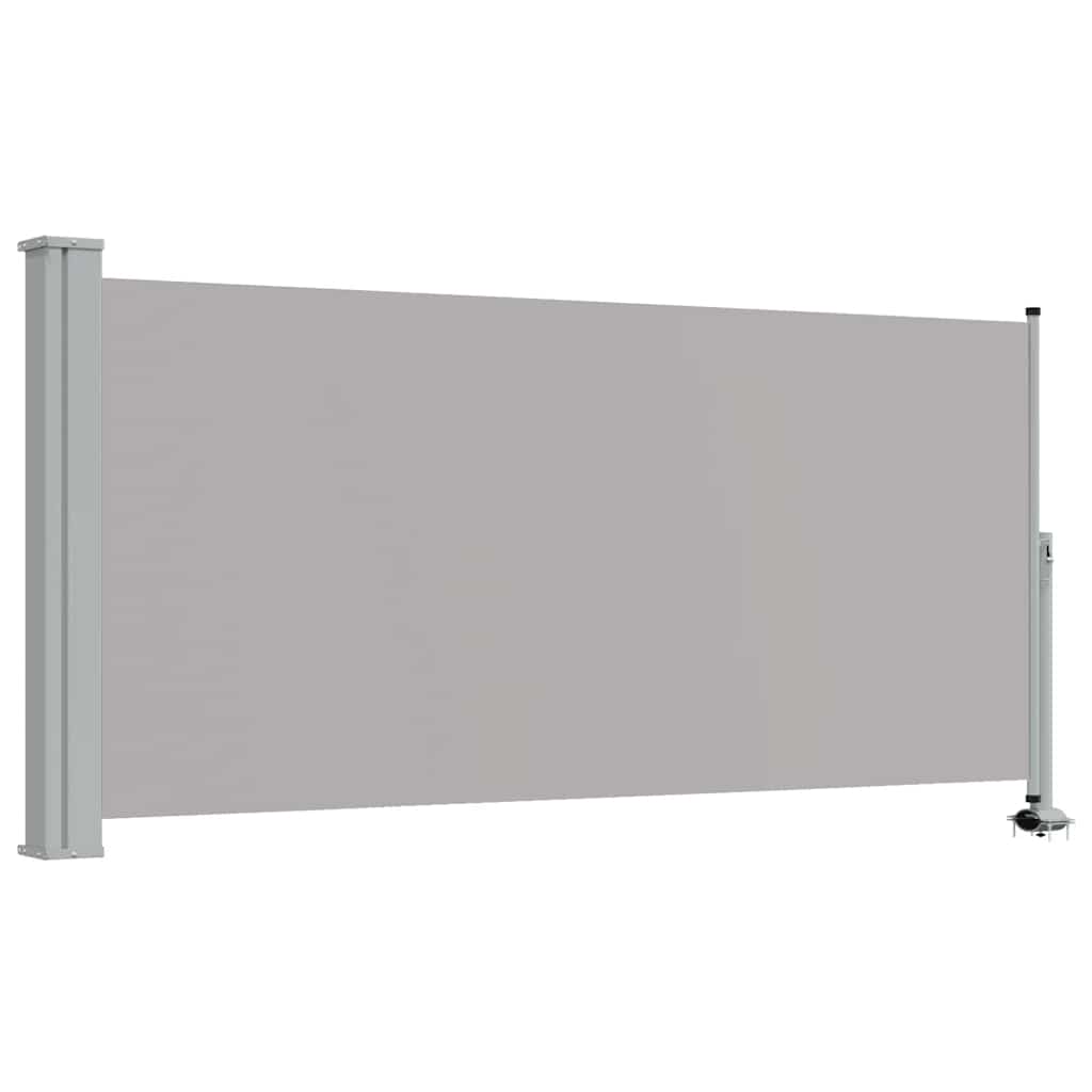 Tuinscherm uittrekbaar 120x300 cm grijs is nu te koop bij PeponiXL, paradijselijk wonen!