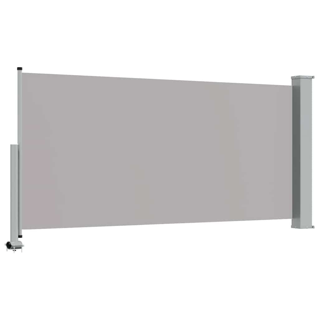 Tuinscherm uittrekbaar 120x300 cm grijs is nu te koop bij PeponiXL, paradijselijk wonen!