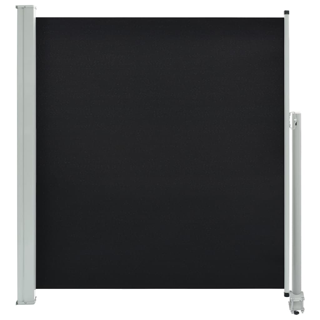 Tuinscherm uittrekbaar 140x300 cm zwart is nu te koop bij PeponiXL, paradijselijk wonen!