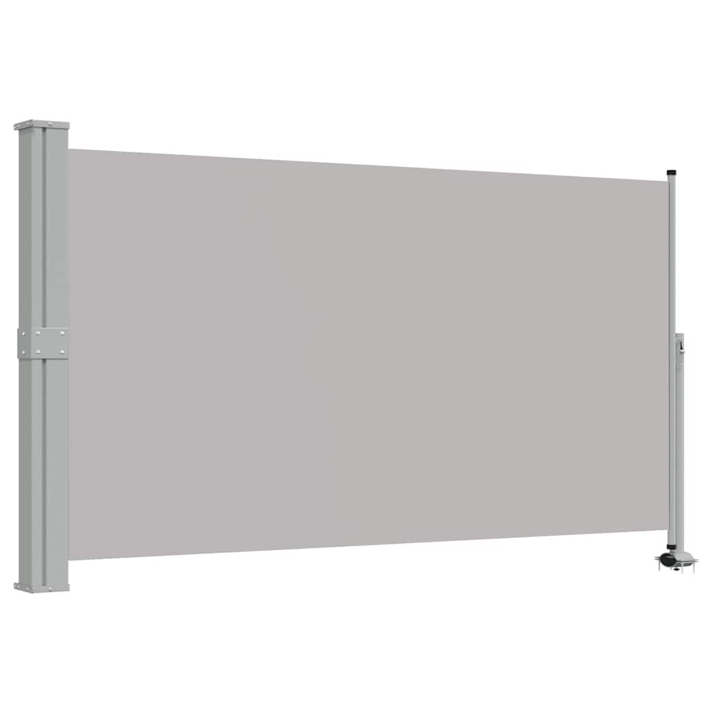 Tuinscherm uittrekbaar 140x300 cm grijs is nu te koop bij PeponiXL, paradijselijk wonen!
