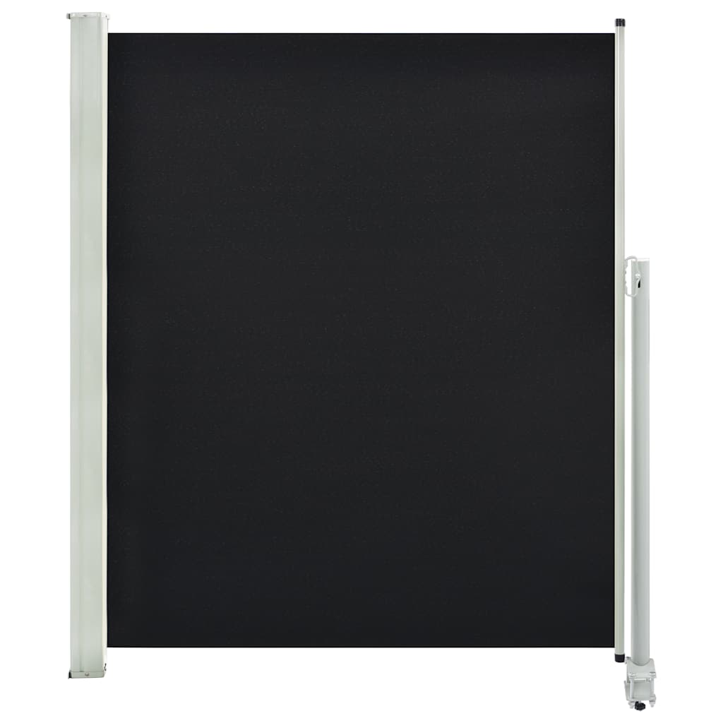 Tuinscherm uittrekbaar 160x300 cm zwart is nu te koop bij PeponiXL, paradijselijk wonen!