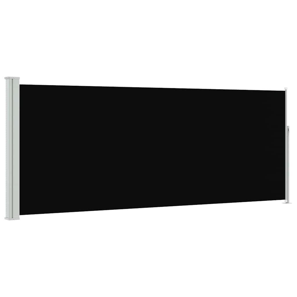 Windscherm uittrekbaar 120x300 cm zwart is nu te koop bij PeponiXL, paradijselijk wonen!