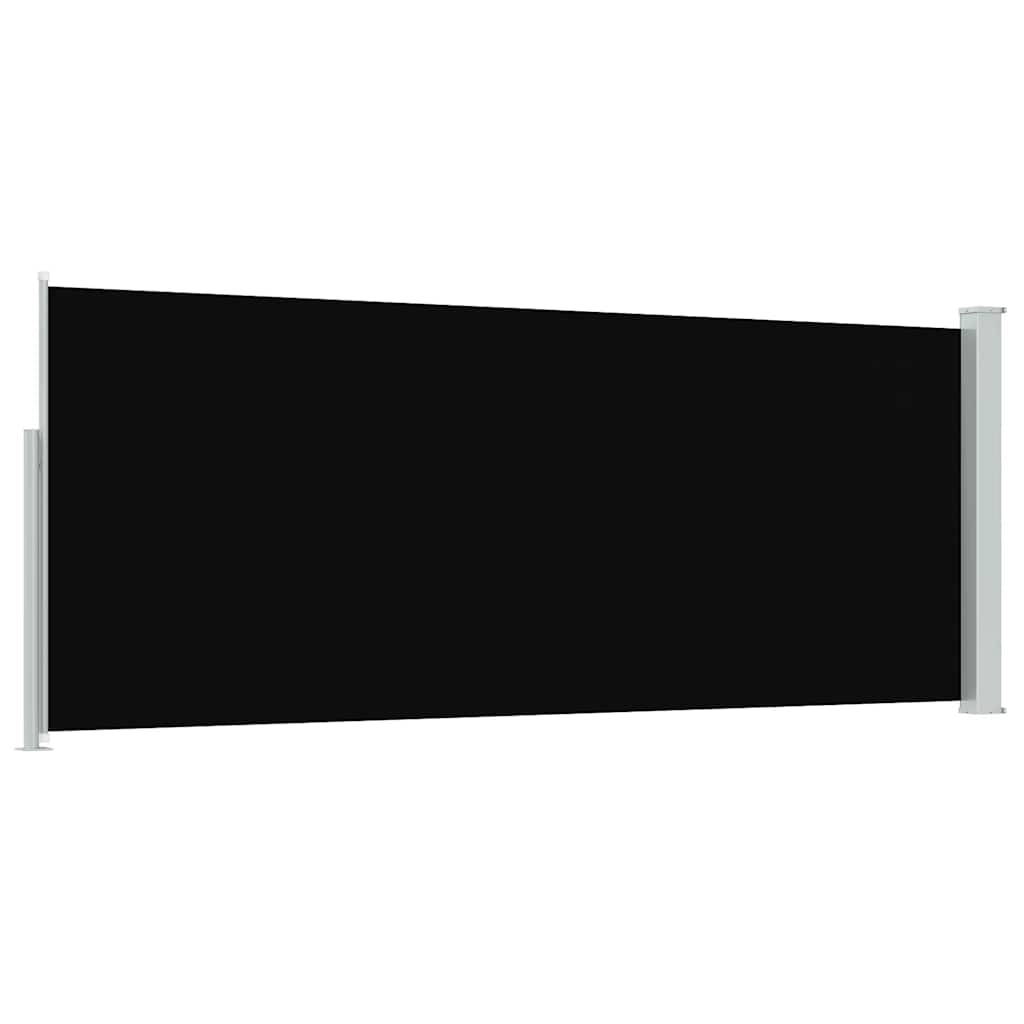Windscherm uittrekbaar 120x300 cm zwart is nu te koop bij PeponiXL, paradijselijk wonen!