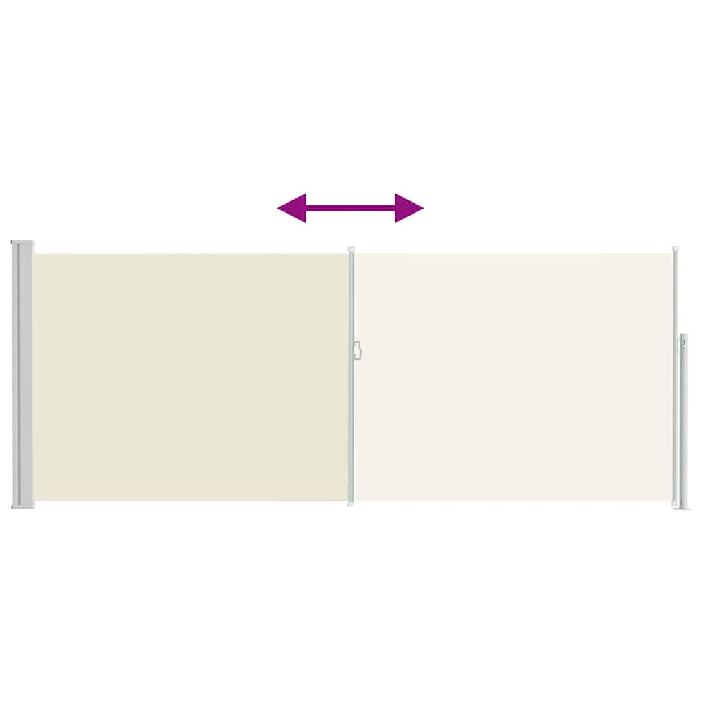 Windscherm uittrekbaar 120x300 cm crème is nu te koop bij PeponiXL, paradijselijk wonen!