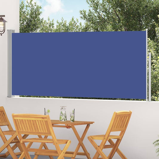 Windscherm uittrekbaar 120x300 cm blauw is nu te koop bij PeponiXL, paradijselijk wonen!