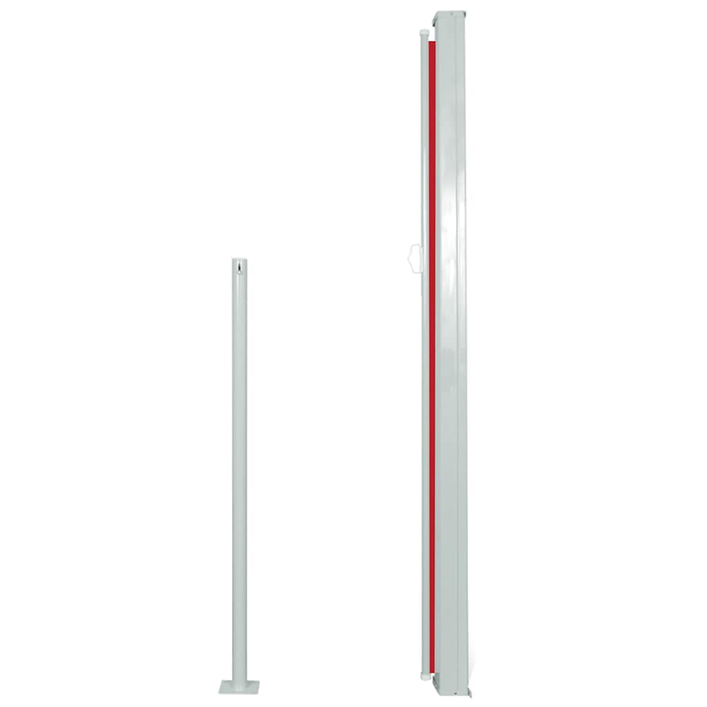 Windscherm uittrekbaar 120x300 cm rood is nu te koop bij PeponiXL, paradijselijk wonen!
