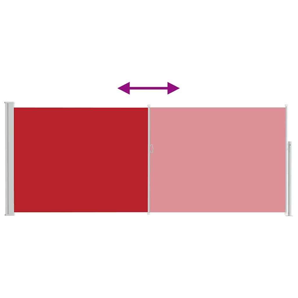 Windscherm uittrekbaar 120x300 cm rood is nu te koop bij PeponiXL, paradijselijk wonen!