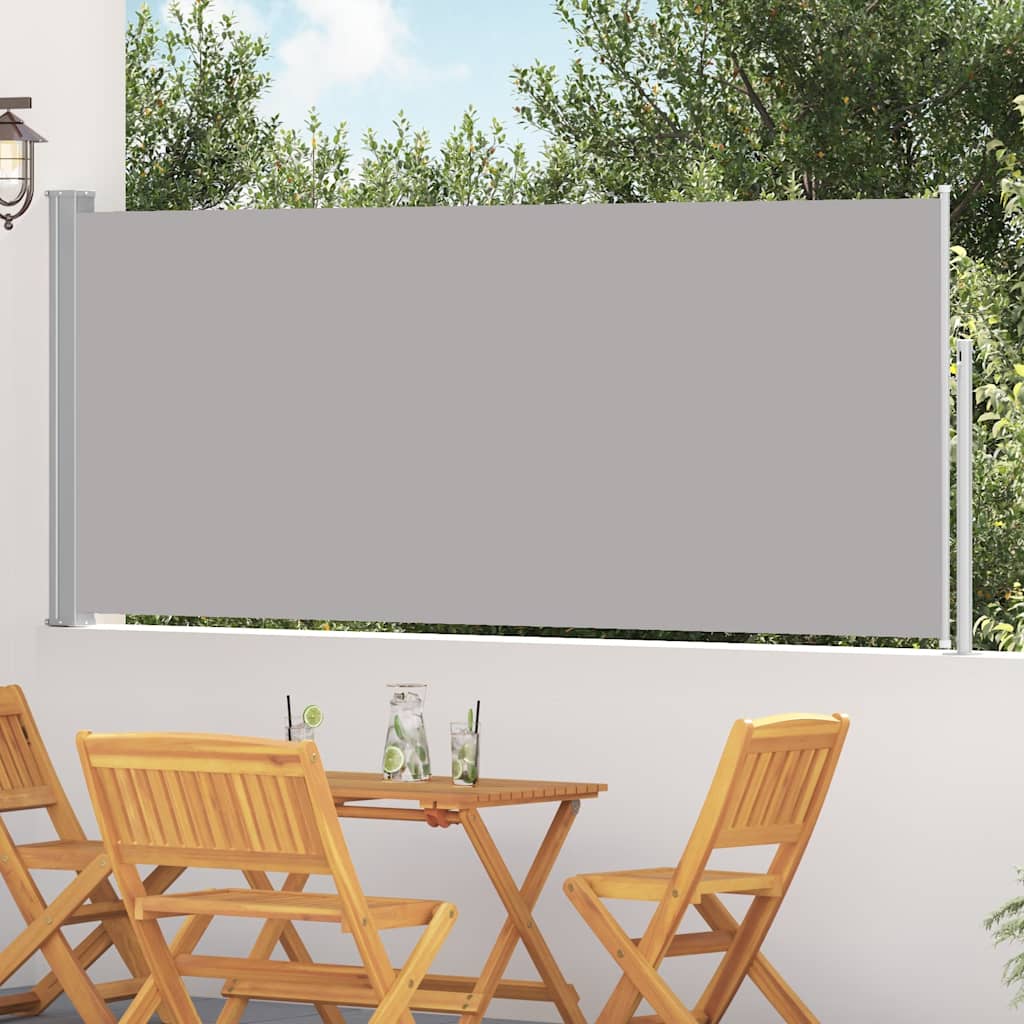 Windscherm uittrekbaar 120x300 cm grijs is nu te koop bij PeponiXL, paradijselijk wonen!