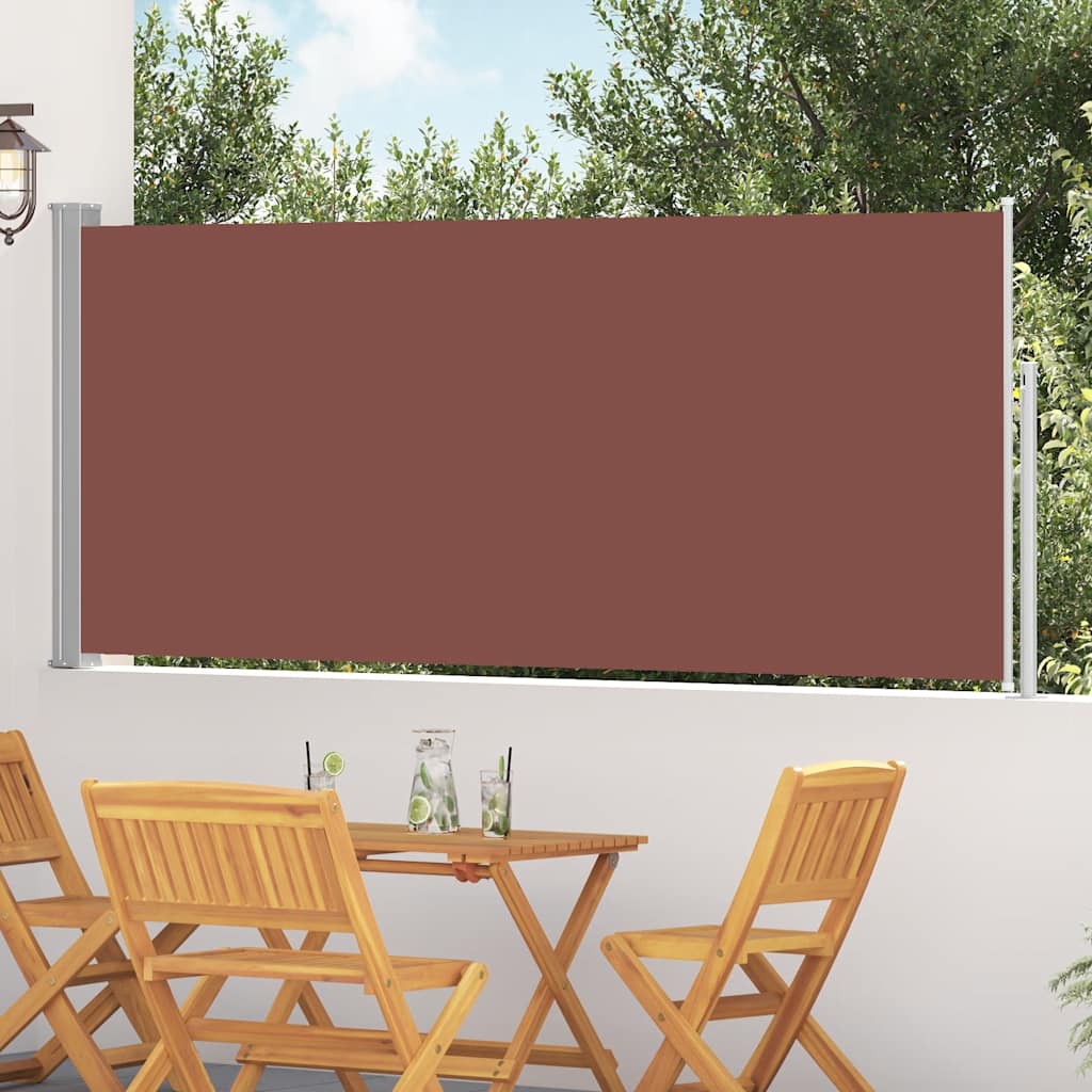 Windscherm uittrekbaar 120x300 cm bruin is nu te koop bij PeponiXL, paradijselijk wonen!