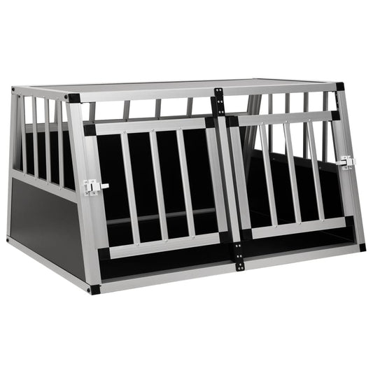 Hondenbench met dubbele deur 89x69x50 cm is nu te koop bij PeponiXL, paradijselijk wonen!