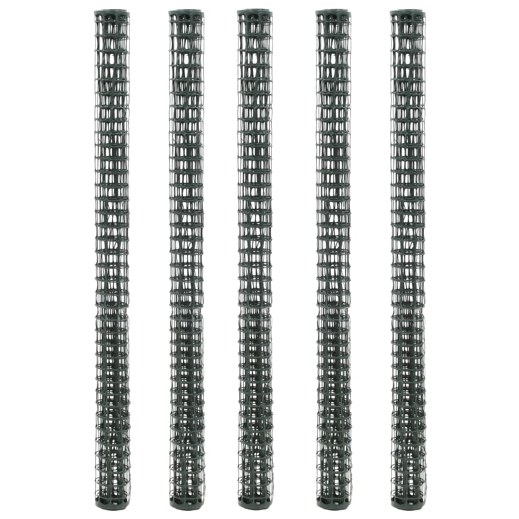 Tuinhekken gaas 5 st 1x1,2 m HDPE groen is nu te koop bij PeponiXL, paradijselijk wonen!