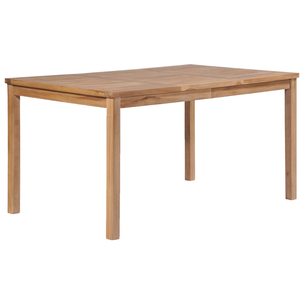 Tuintafel 150x90x77 cm massief teakhout is nu te koop bij PeponiXL, paradijselijk wonen!