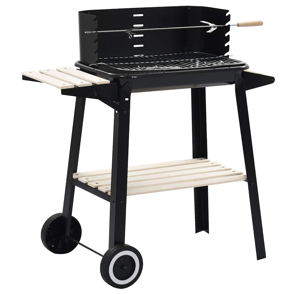 Houtskoolbarbecue staand met wieltjes is nu te koop bij PeponiXL, paradijselijk wonen!
