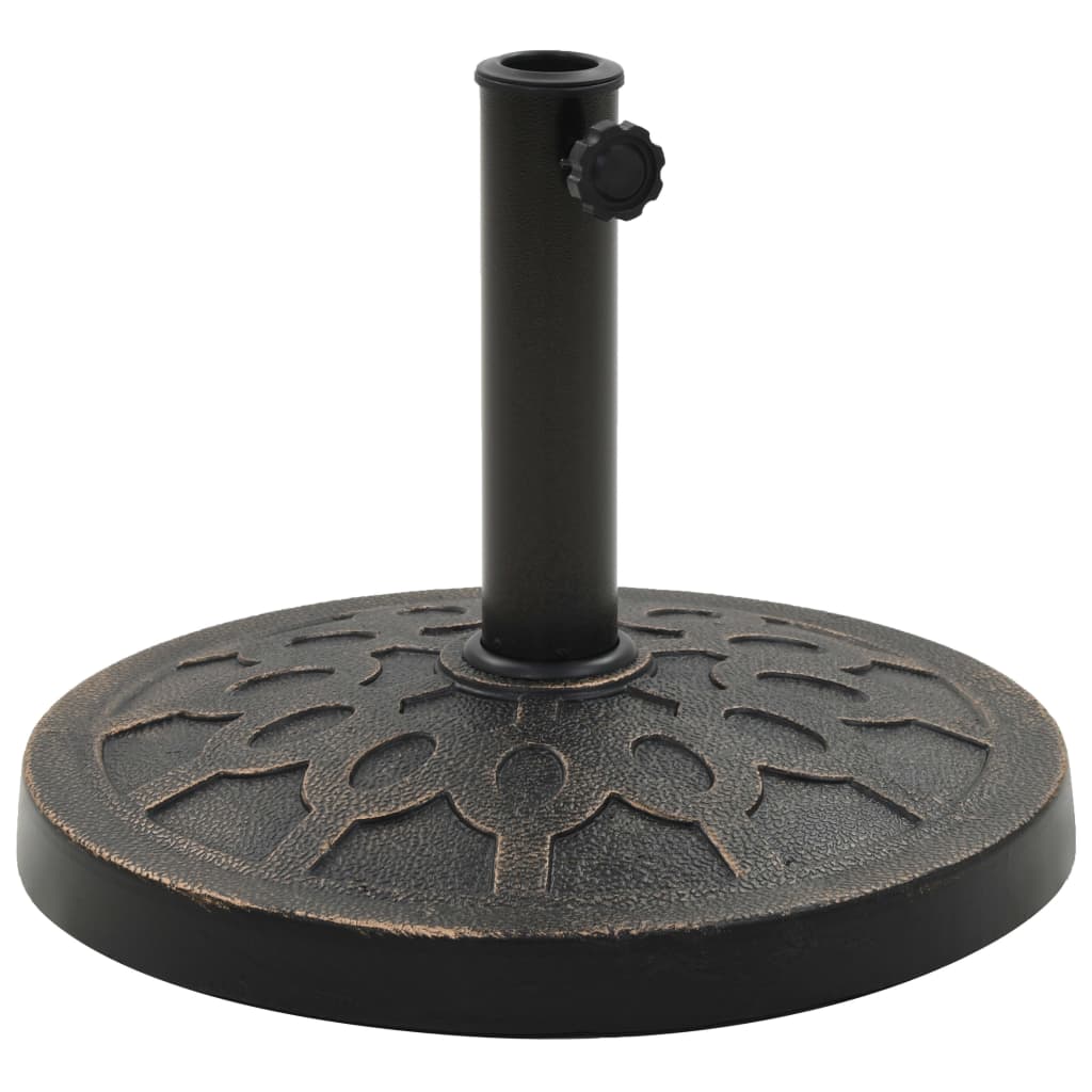 Parasolvoet rond 13 kg polyresin bronskleurig is nu te koop bij PeponiXL, paradijselijk wonen!