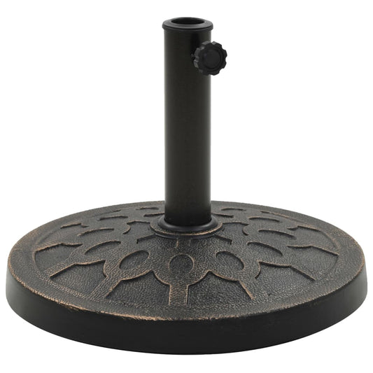 Parasolvoet rond 13 kg polyresin bronskleurig is nu te koop bij PeponiXL, paradijselijk wonen!