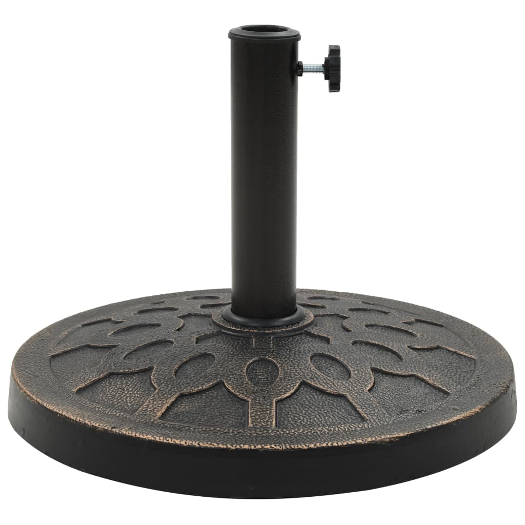 Parasolvoet rond 13 kg polyresin bronskleurig is nu te koop bij PeponiXL, paradijselijk wonen!