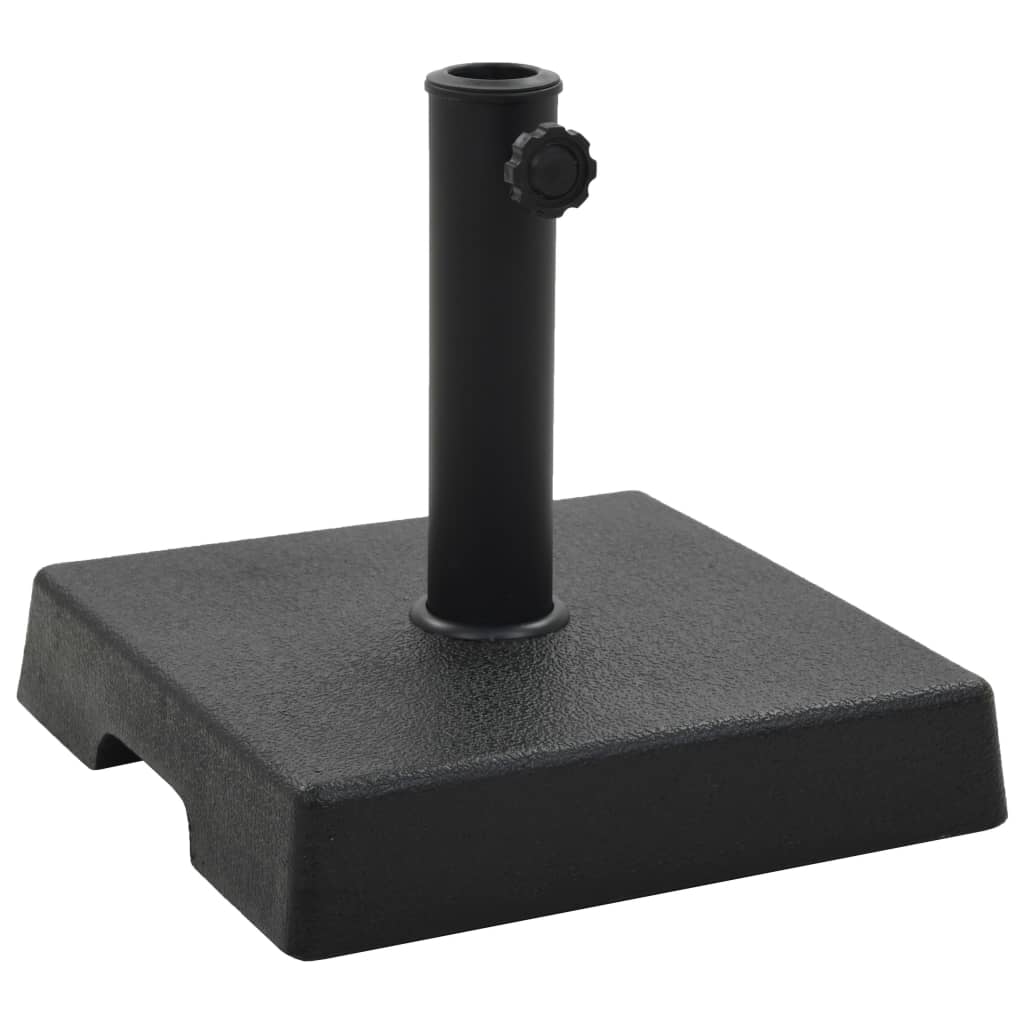Parasolvoet vierkant 8 kg polyresin zwart is nu te koop bij PeponiXL, paradijselijk wonen!