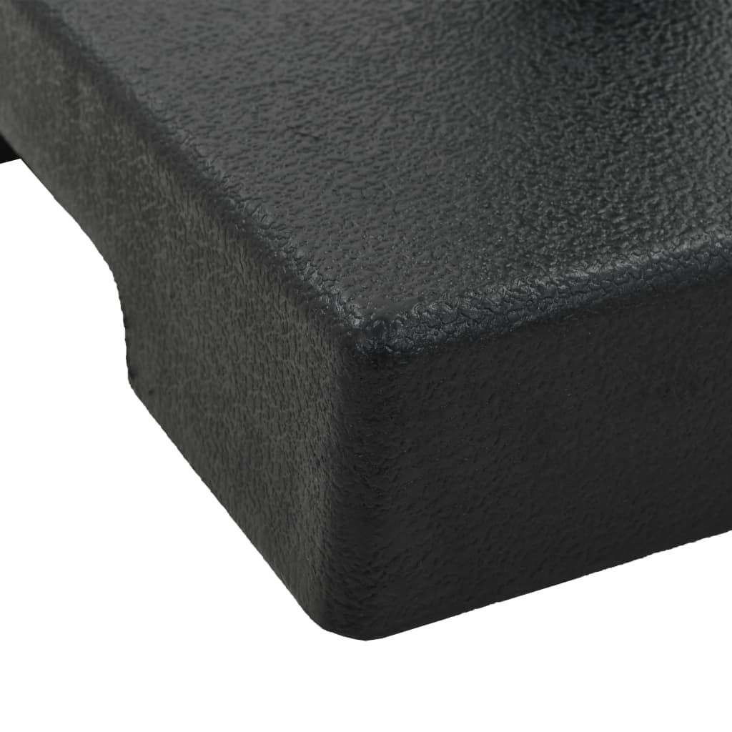 Parasolvoet vierkant 8 kg polyresin zwart is nu te koop bij PeponiXL, paradijselijk wonen!