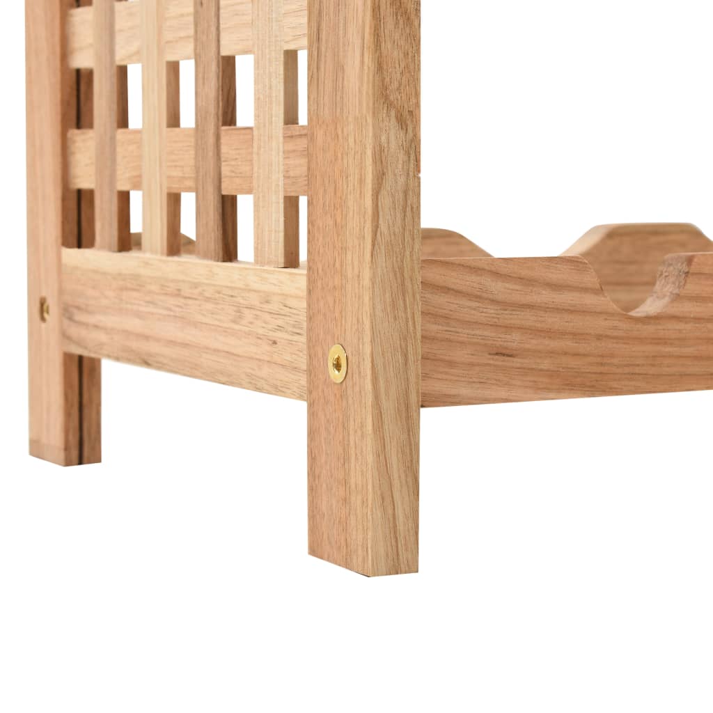 Wijnrek voor 25 flessen 63x25x73 cm massief walnotenhout is nu te koop bij PeponiXL, paradijselijk wonen!