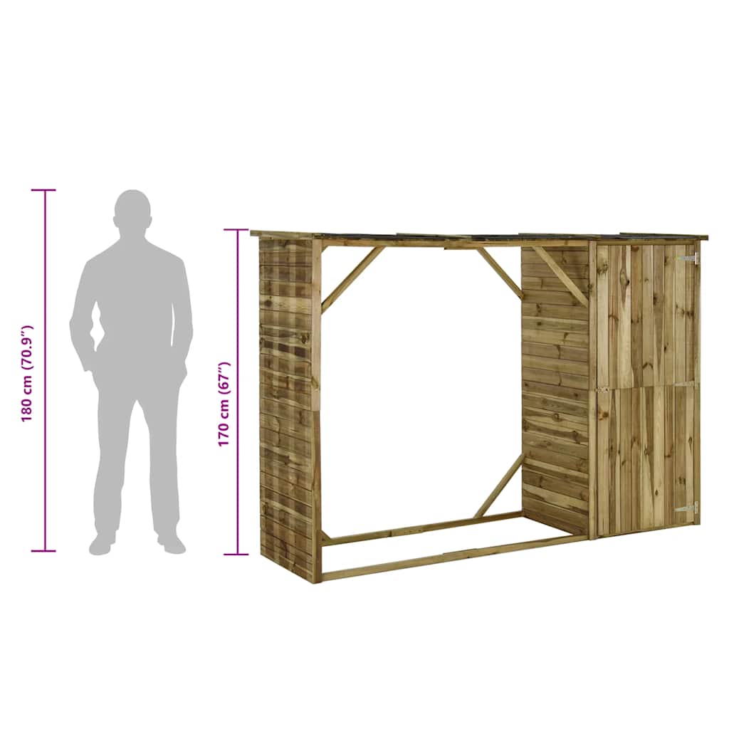 Tuinschuur 253x80x170 cm grenenhout is nu te koop bij PeponiXL, paradijselijk wonen!