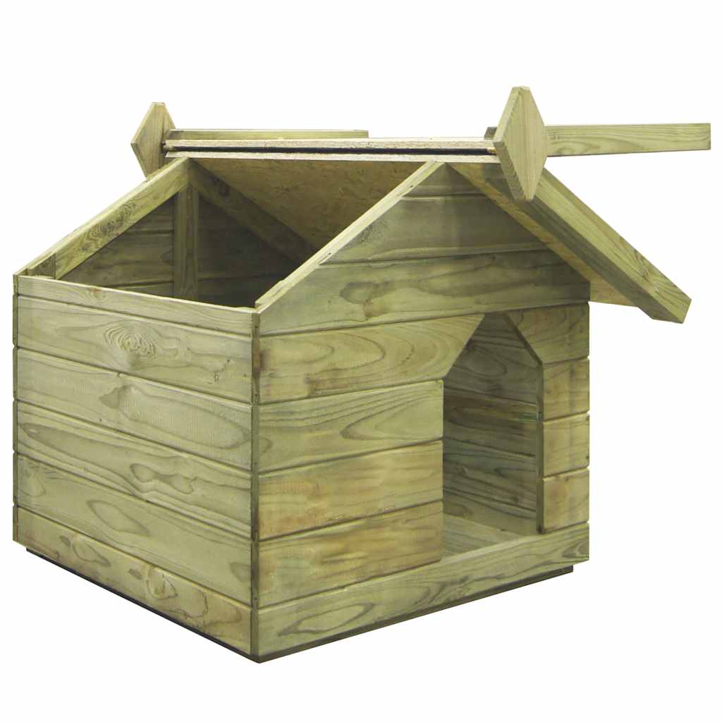 Hondenhok met opklapbaar dak geïmpregneerd grenenhout is nu te koop bij PeponiXL, paradijselijk wonen!