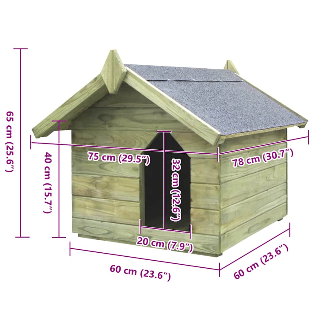 Hondenhok met opklapbaar dak geïmpregneerd grenenhout is nu te koop bij PeponiXL, paradijselijk wonen!
