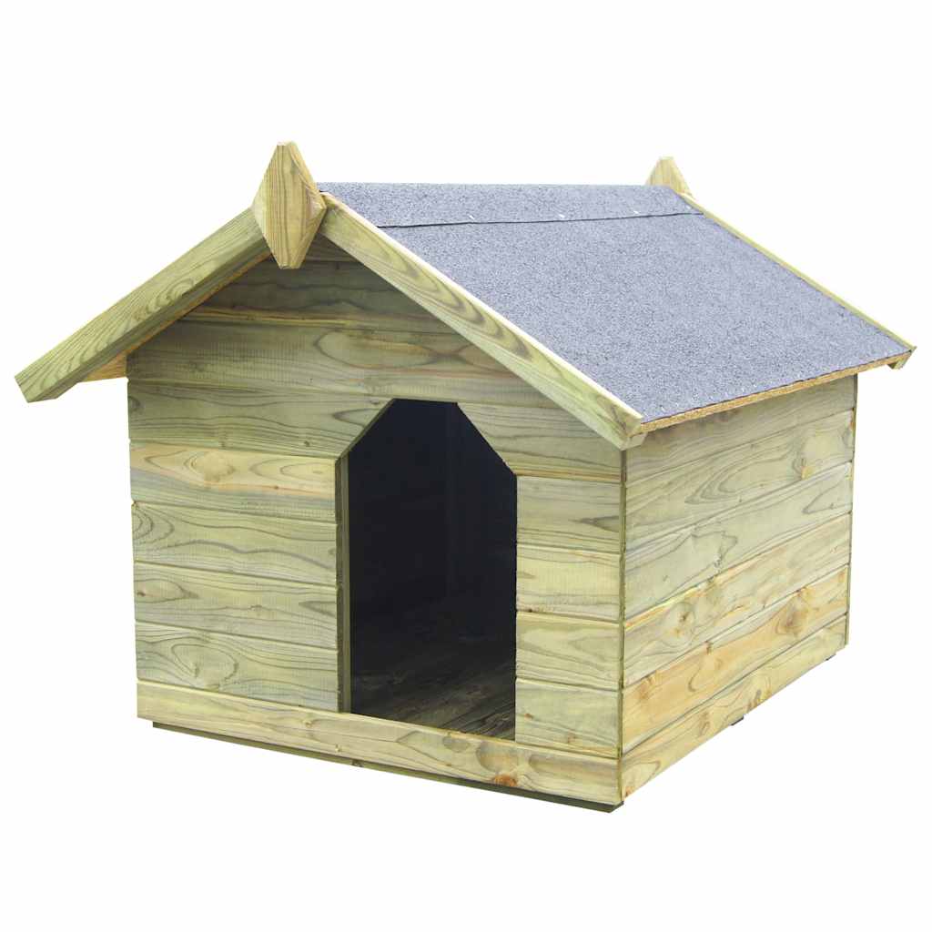 Hondenhok voor tuin met opklapbaar dak geïmpregneerd grenenhout is nu te koop bij PeponiXL, paradijselijk wonen!
