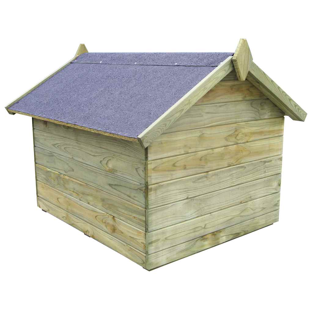 Hondenhok voor tuin met opklapbaar dak geïmpregneerd grenenhout is nu te koop bij PeponiXL, paradijselijk wonen!