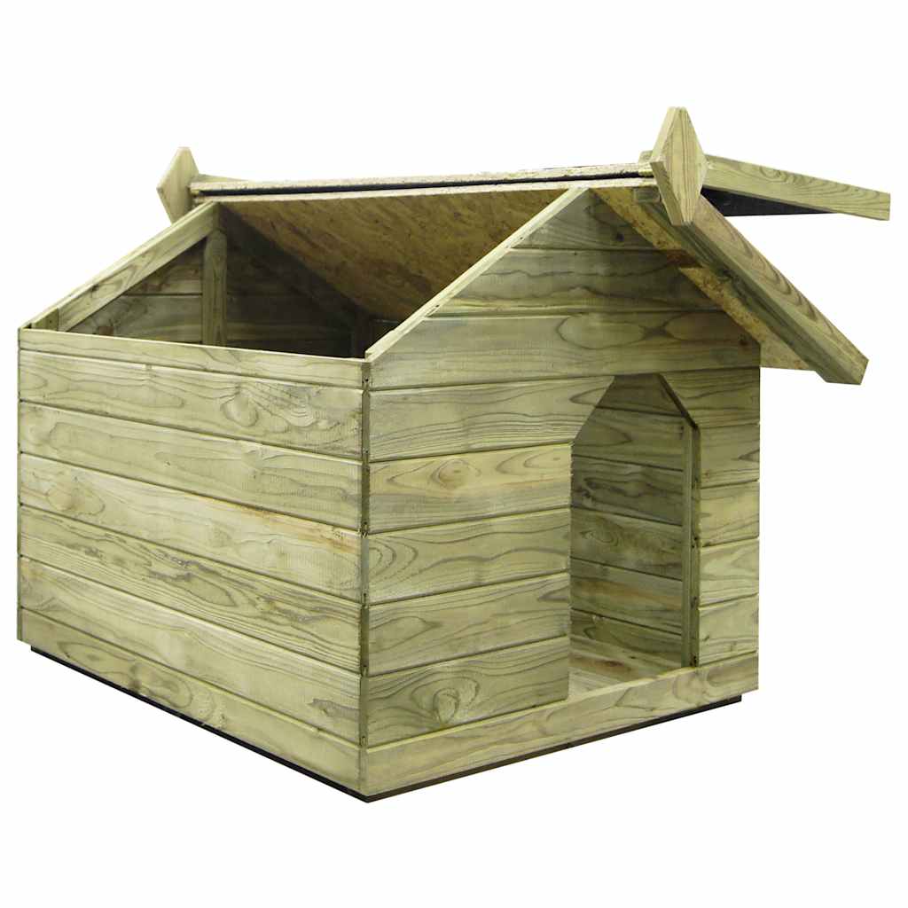Hondenhok voor tuin met opklapbaar dak geïmpregneerd grenenhout is nu te koop bij PeponiXL, paradijselijk wonen!