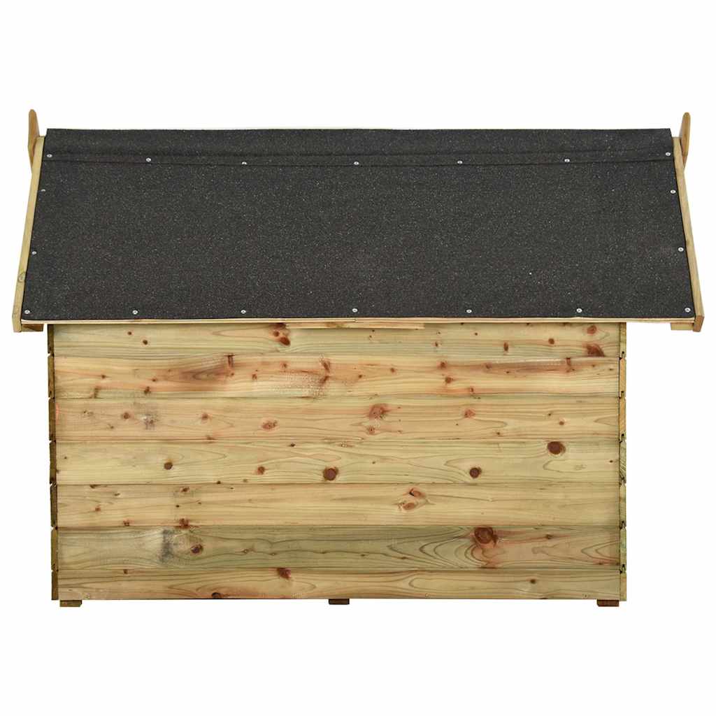 Hondenhok met opklapbaar dak geïmpregneerd grenenhout is nu te koop bij PeponiXL, paradijselijk wonen!