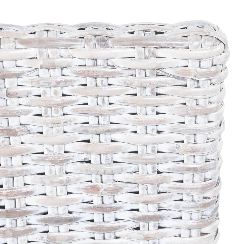 Eetkamerstoelen 6 st kubu rattan en mangohout lichtbruin is nu te koop bij PeponiXL, paradijselijk wonen!