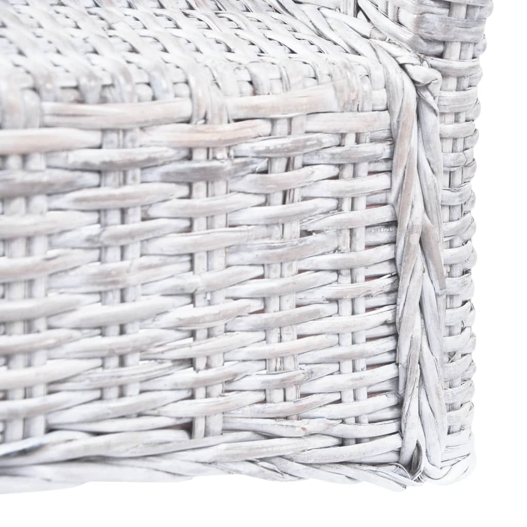 Eetkamerstoelen 6 st kubu rattan en mangohout lichtbruin is nu te koop bij PeponiXL, paradijselijk wonen!